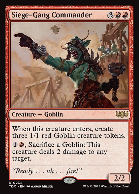 Siege-Gang Commander - TDC - 232