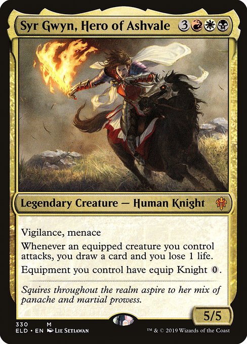 Syr Gwyn, Hero of Ashvale (Foil) - ELD - 330