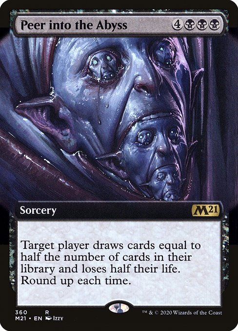 Peer Into the Abyss (Extended Art) (Foil) - M21 - 360