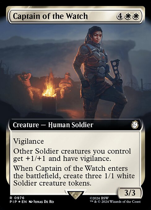 Captain of the Watch (Extended Art) (Surge Foil) - PIP - 976