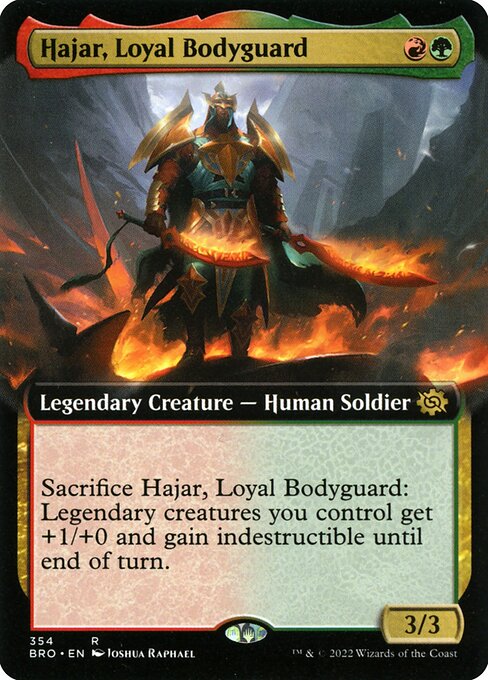 Hajar, Loyal Bodyguard (Extended Art) (Foil) - BRO - 354
