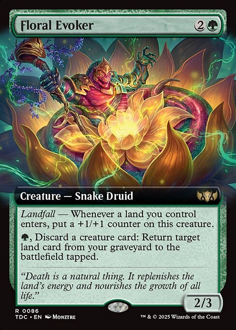 Floral Evoker (Extended Art) - TDC - 86