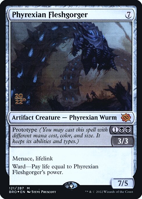 Phyrexian Fleshgorger (Foil) - PBRO - 121s