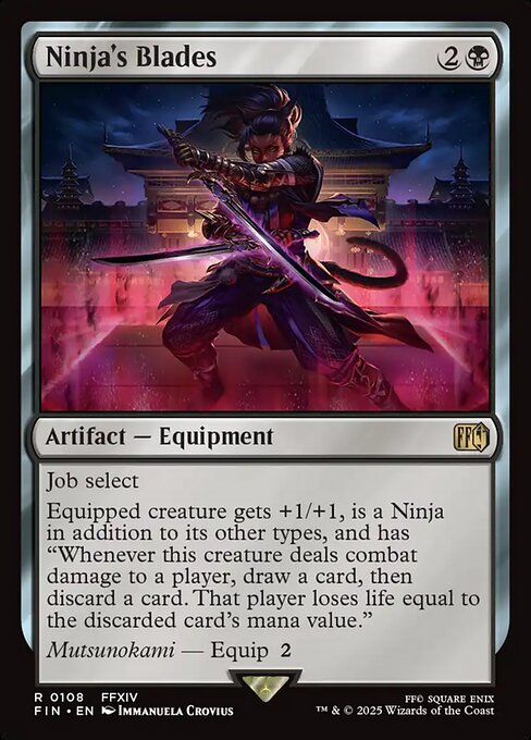 Ninja's Blades (Foil) - FIN - 108