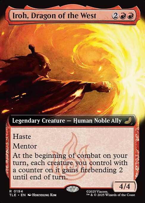 Iroh, Dragon of the West (Extended Art) (Foil) - TLE - 194