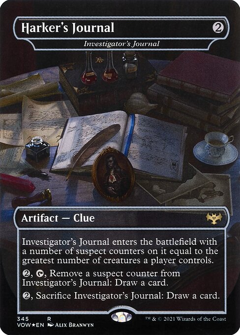 Harker's Journal - Investigator's Journal (Foil) - VOW - 345