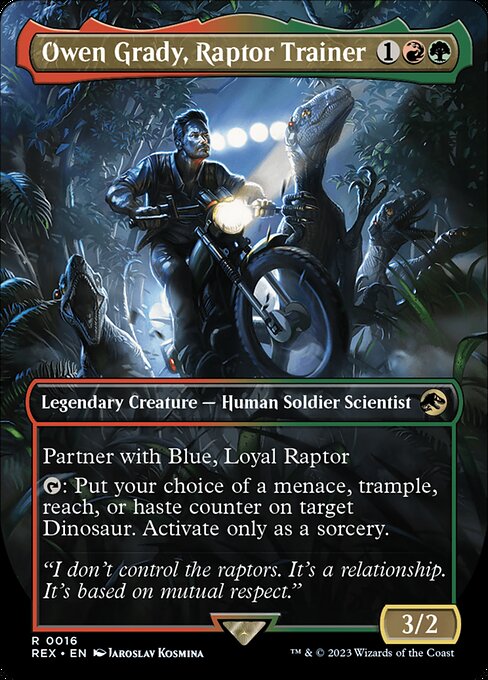 Owen Grady, Raptor Trainer (Borderless) - REX - 16