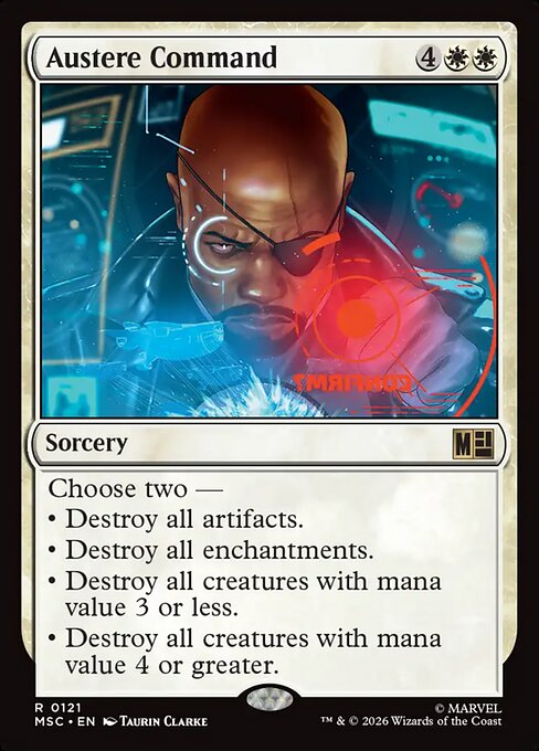Austere Command - MSC - 121