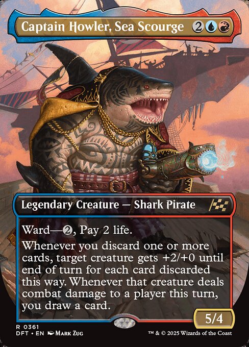 Captain Howler, Sea Scourge (Borderless) - DFT - 361