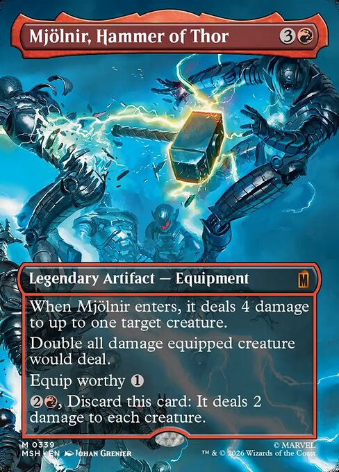 Mjolnir, Hammer of Thor (Borderless) (0339) - MSH - 339