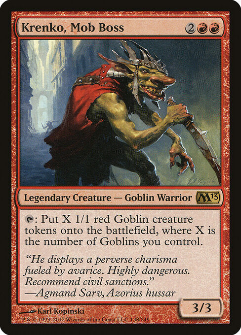Krenko, Mob Boss (Foil) - M13 - 138