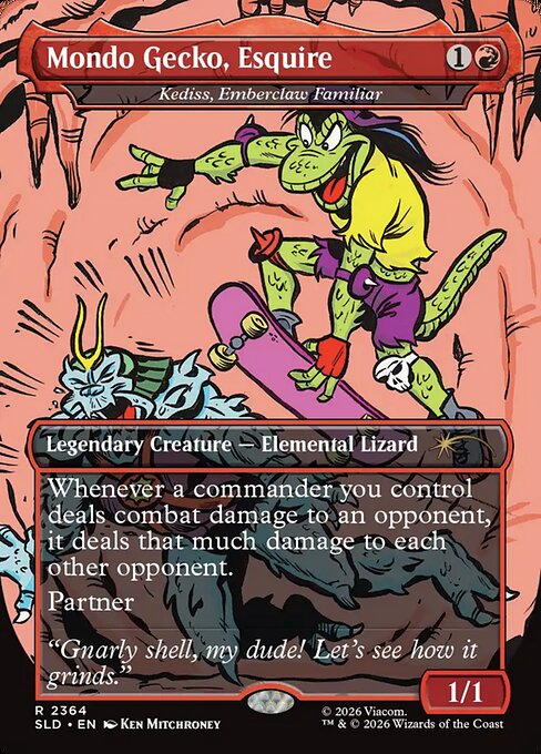 Mondo Gecko, Esquire - Kediss, Emberclaw Familiar - SLD - 2364