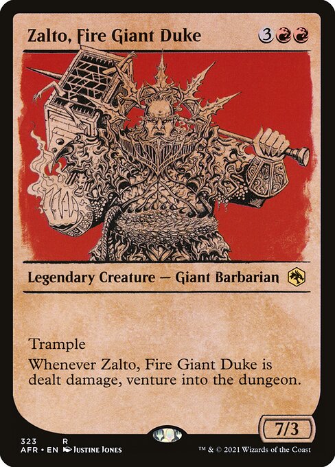 Zalto, Fire Giant Duke (Showcase) (Foil) - AFR - 323