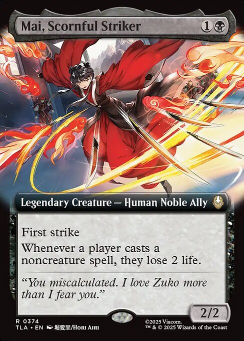 Mai, Scornful Striker (Extended Art) (Foil) - TLA - 374