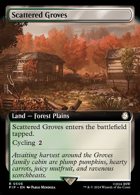 Scattered Groves (Extended Art) (Foil) - PIP - 505