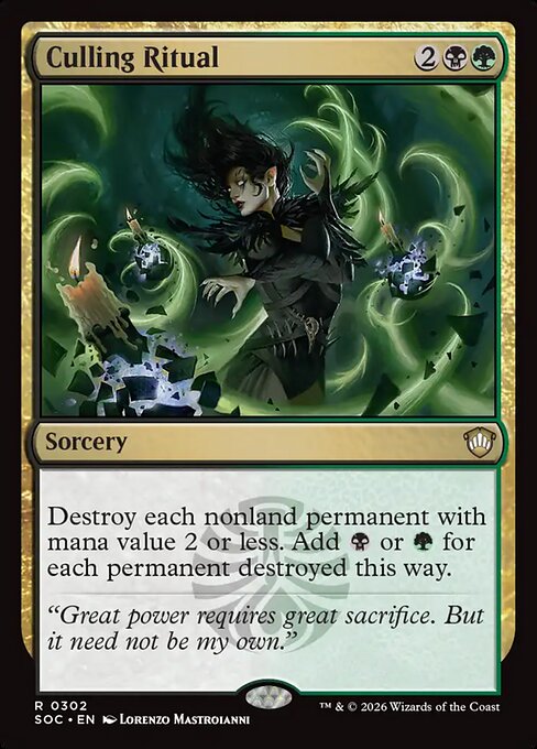 Culling Ritual - SOC - 302
