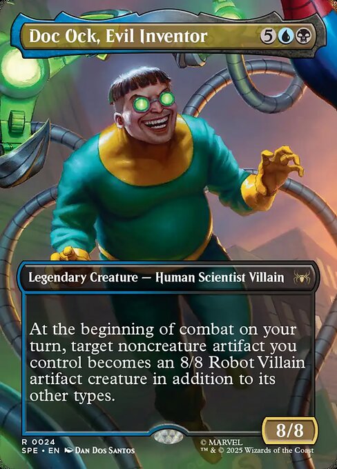 Doc Ock, Evil Inventor (Borderless) (Foil) - SPE - 24