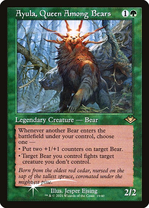 Ayula, Queen Among Bears (Retro Frame) (Foil) - H1R - 19