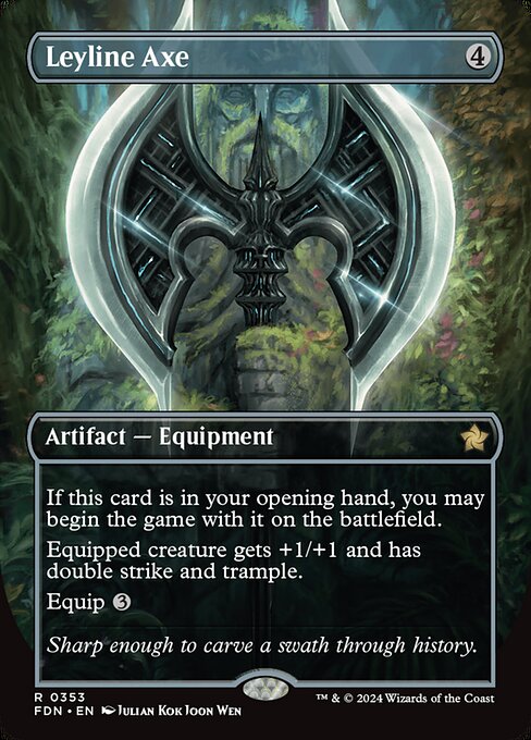 Leyline Axe (Borderless) - FDN - 353