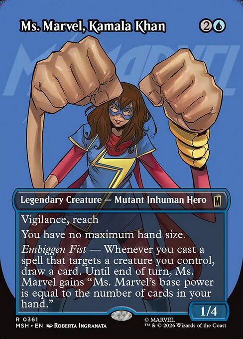 Ms. Marvel, Kamala Khan (Borderless) - MSH - 361