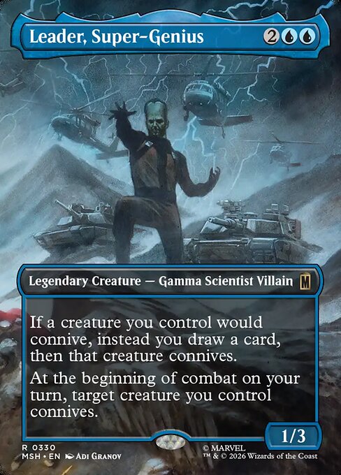Leader, Super-Genius (Borderless) (Foil) - MSH - 330