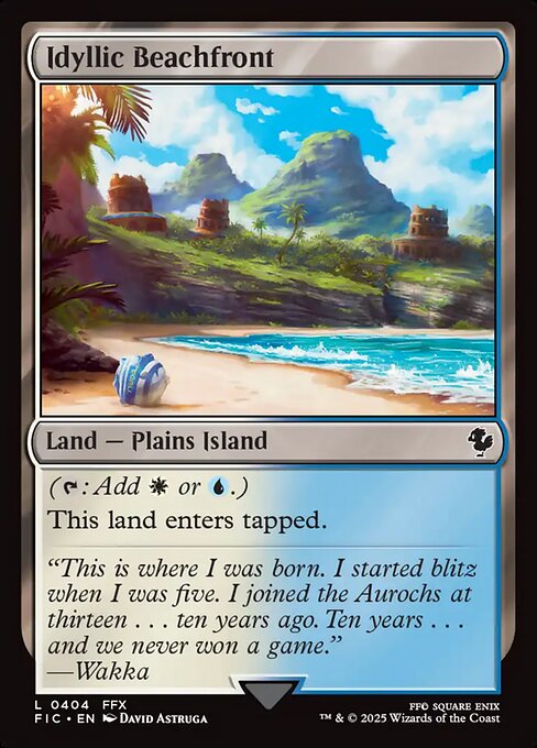 Idyllic Beachfront - FIC - 404