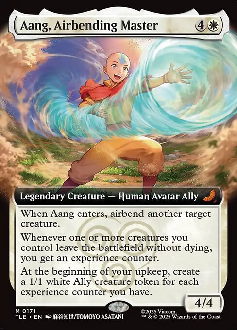 Aang, Airbending Master (Extended Art) (Foil) - TLE - 171