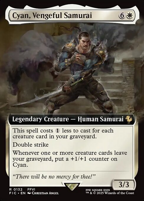 Cyan, Vengeful Samurai (Extended Art) (Foil) - FIC - 132