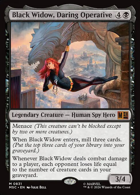 Black Widow, Daring Operative (Foil) - MSC - 831