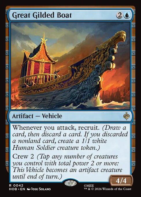 Great Gilded Boat - HOB - 42