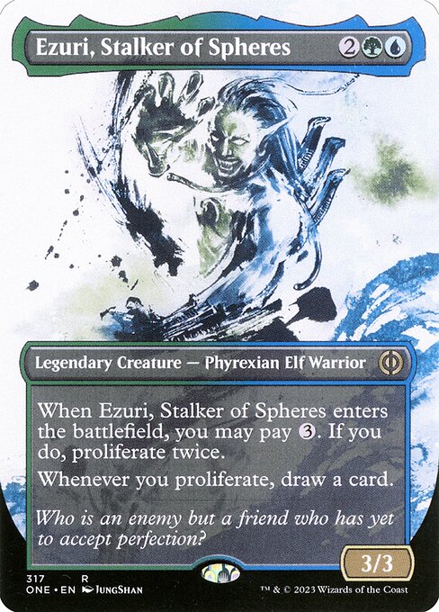 Ezuri, Stalker of Spheres (Showcase) (Foil) - ONE - 317