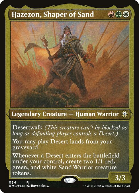 Hazezon, Shaper of Sand (Foil Etched) - DMC - 54
