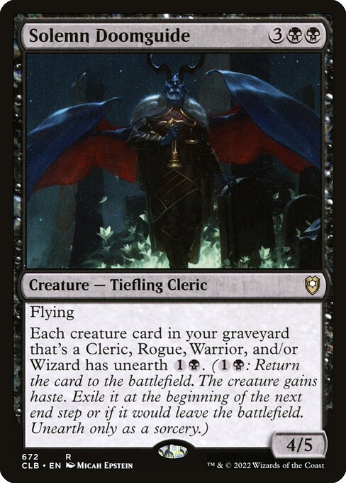 Solemn Doomguide - CLB - 672