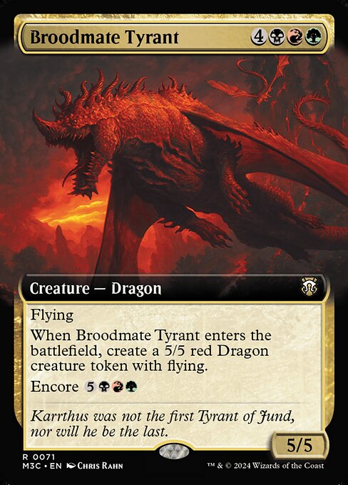 Broodmate Tyrant (Extended Art) - M3C - 71