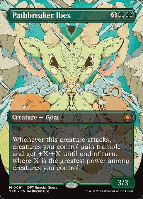 Pathbreaker Ibex (Borderless) (Foil) - SPG - 91