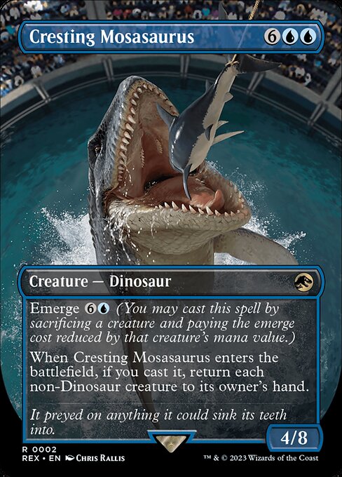 Cresting Mosasaurus (Borderless) - REX - 2