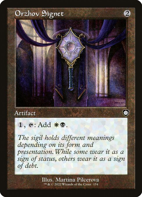 Orzhov Signet (Retro Frame) - BRC - 154