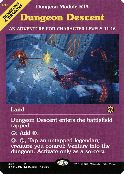 Dungeon Descent (Dungeon Module) (Foil) - AFR - 352