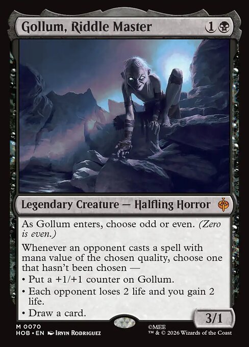 Gollum, Riddle Master - HOB - 70