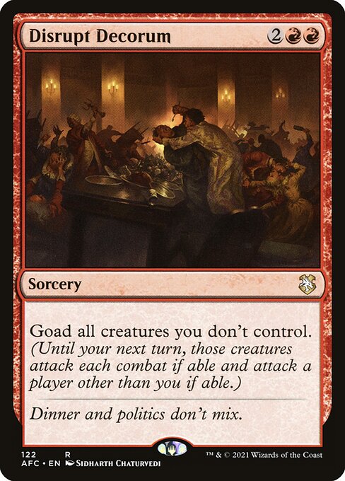 Disrupt Decorum - AFC - 122