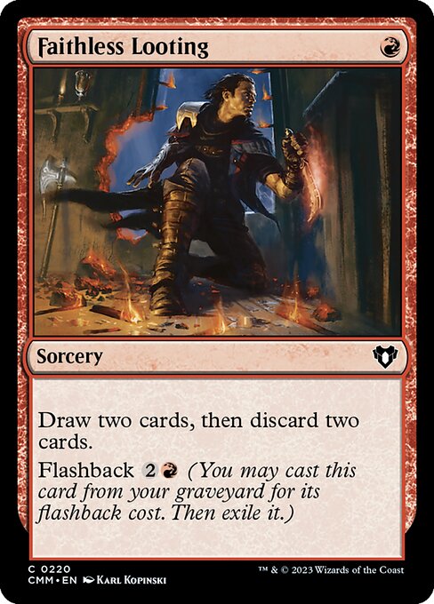 Faithless Looting (Foil) - CMM - 220