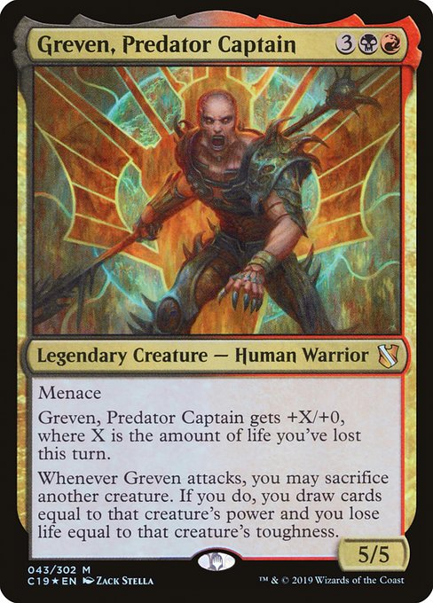 Greven, Predator Captain (Foil) - C19 - 43