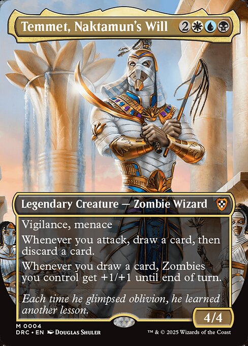 Temmet, Naktamun's Will (Borderless) (Foil) - DRC - 4