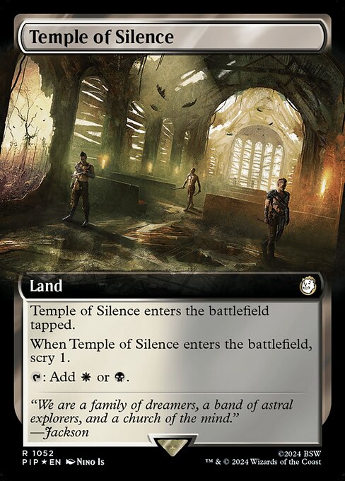Temple of Silence (Extended Art) (Surge Foil) - PIP - 1052