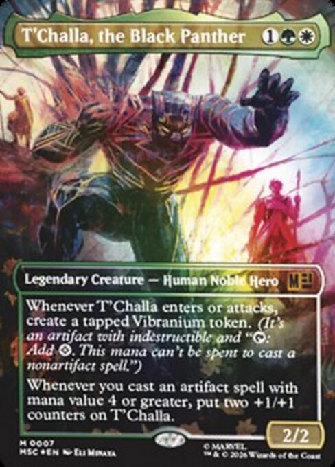 T'Challa, the Black Panther (Borderless) (Foil) - MSC - 7