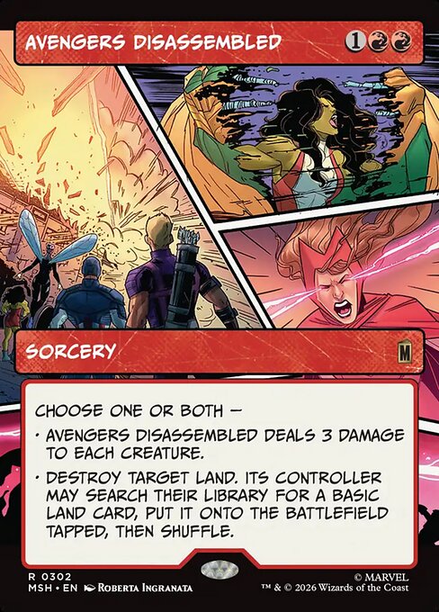 Avengers Disassembled (Borderless) (Foil) - MSH - 302