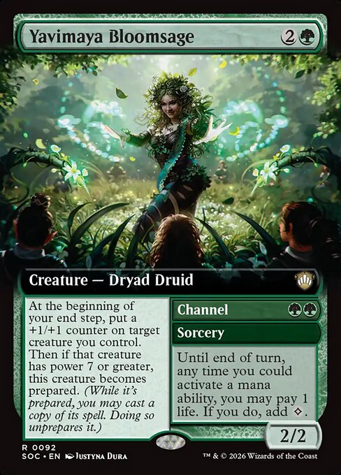 Yavimaya Bloomsage (Extended Art) - SOC - 92