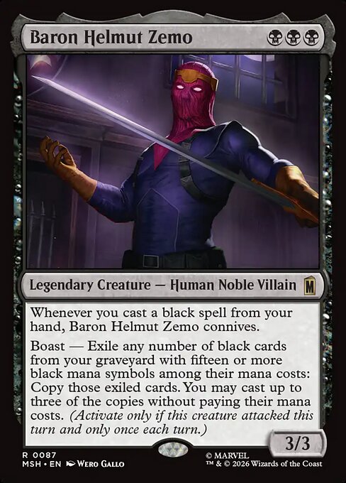 Baron Helmut Zemo - MSH - 87