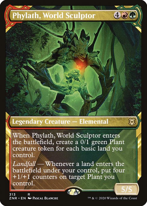 Phylath, World Sculptor (Showcase) (Foil) - ZNR - 313
