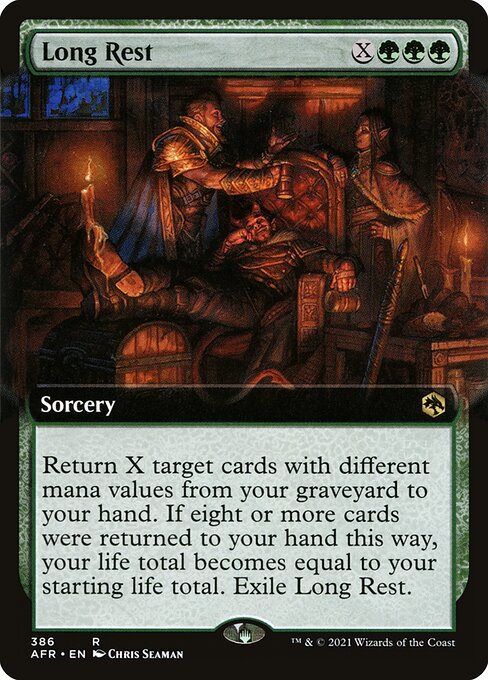 Long Rest (Extended Art) (Foil) - AFR - 386